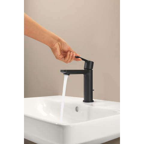 GROHE Lineare New wastafelkraan - s-size - met waste - mat zwart SW1477568