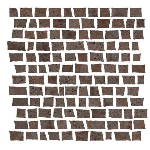 Ceralto Inlay R11 Mozaïektegel - 30x30cm - onregelmatig - 10mm - Ruggine mat SW854002