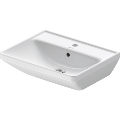 Duravit D-neo Wastafel - met kraangat - met overloop - 55x44x16.5cm - wit SW640428
