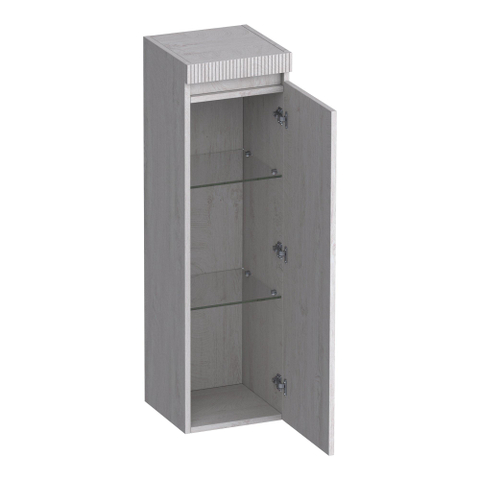 BRAUER Joy Wavy Armoire haute - 120x35x35cm - 1 porte - ouverture à droite - sans poignée - Forest Seashell SW1201280