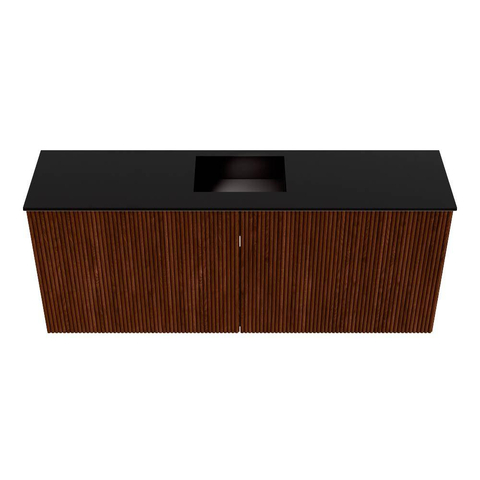 Mondiaz JOYA 100cm toiletmeubel - kleur Ruby - Wastafel FAYE positie Midden Zonder kraangat kleur Urban. SW1421820