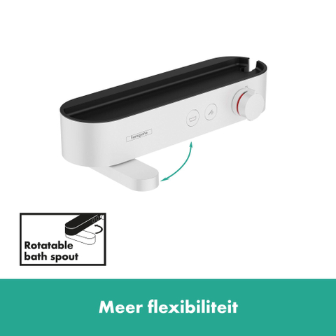 Hansgrohe Showertablet select Pulsify - select badthermotaat - met showertablet - 40cm - thermostaat - mat wit SW651087
