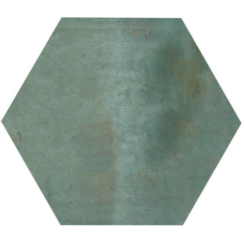 Ceralto Neroli Stone vloer- en wandtegel - 30x35cm - 9mm - hexagon - natuursteen look - mat emerald (groen) SW795702