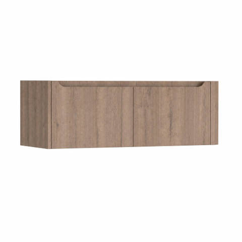 H&R Badmeubelen Juice Meuble sous lavabo - 120x45x40cm - angle droit arrondi - 2 tiroirs - poignée intégrée - charleston SW1110108