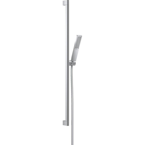 Hansgrohe Showerselect Ensemble de douche - élément encastré - mitigeur thermostatique - pomme de tête - support de douchette - barre coulissante - flexible de douche - bras mural - coulisseau - douchette à main barre - chrome SW1204552