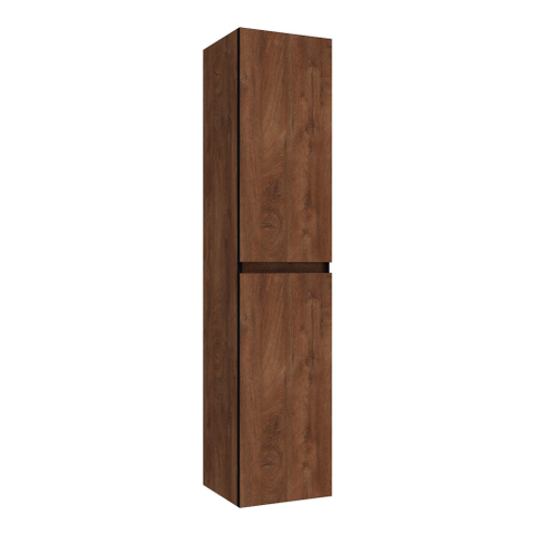 BRAUER Joy Edge armoire de salle de bains - 160x35x35cm - 2 portes - ouverture à gauche ou à droite - sans poignées - Forest Cacao SW522790