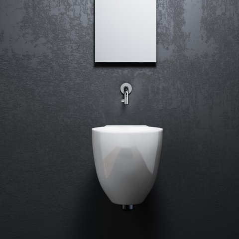 Clou Flush 6 fontein 27x28cm zonder kraangat Keramiek Wit SW9336