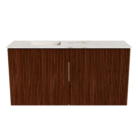 Mondiaz JOYA-DLUX 80cm toiletmeubel - kleur Ruby - Wastafel FAYE positie Links 1 kraangat kleur Frappe. SW1423471