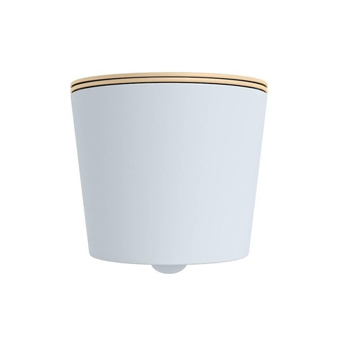 Mondiaz LAVIE WC suspendu – sans bride – 36 x 53 cm – avec abattant softclose – Clay (bleu clair/gris), abattant Sand (beige) SW1208767