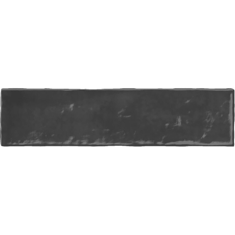 ÉCHANTILLON Terravito Quivaro Carreau mural - 6,5x26cm - Anthracite brillant (anthracite) SW1130610