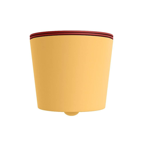 Mondiaz LAVIE hangtoilet – spoelrandloos – 36 x 53 cm – met softclose zitting – Ocher (geel), zitting Fire (rood) SW1208620