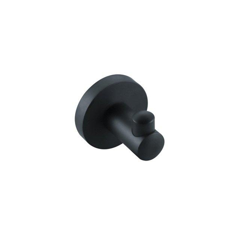 Fortifura Calvi Pack WC - porte-rouleau - brosse de toilette - crochet à serviette - noir mat SW1390007