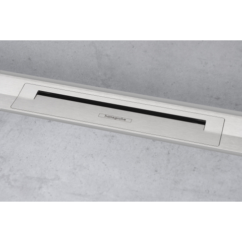 Hansgrohe RainDrain Flex Douchegoot - 70cm - inkortbaar - wandmontage - brushed stainless steel SW1590364
