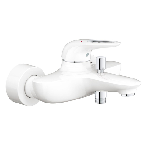 GROHE Eurostyle New Robinet de bain avec inverseur et connexions blanc SW28950