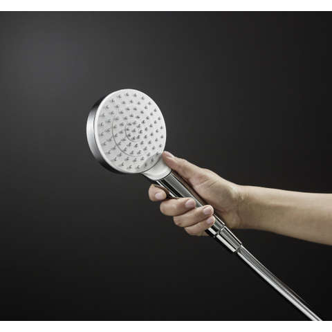 Hansgrohe Crometta Handdouche - 1jet Green - diameter 10cm - met krachtige regenstraal chroom/wit - wit chroom SW73229