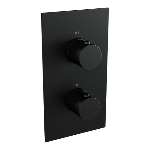 BRAUER Black Edition inbouw regendoucheset – Ø20 cm hoofddouche – staafhanddouche – met omstel – vaste douchehouder SW538430