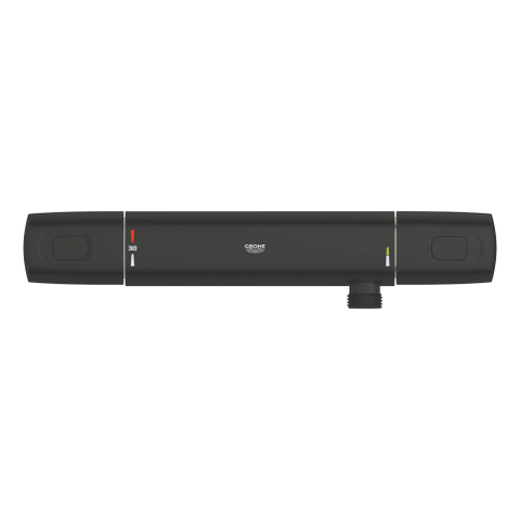 Grohe Precision Trend QuickFix Douchekraan - thermostatisch - met glijstangset - HOH 12cm - matte black (mat zwart) SW1177075