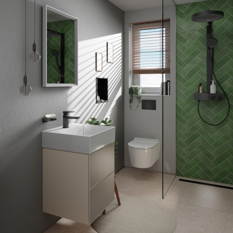 Hansgrohe AddStoris Q zeephouder - met schaal - mat zwart SW651521