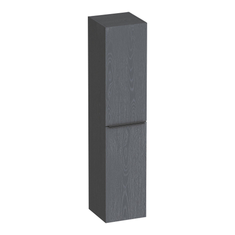 BRAUER Elevate armoire de salle de bains - 160x35x35cm - sans poignées rapportées - 2 portes - ouvrant à gauche ou à droite - Timber Grey SW1199997