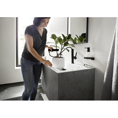 Hansgrohe AddStoris Q - zeepdispenser - mat zwart SW651500