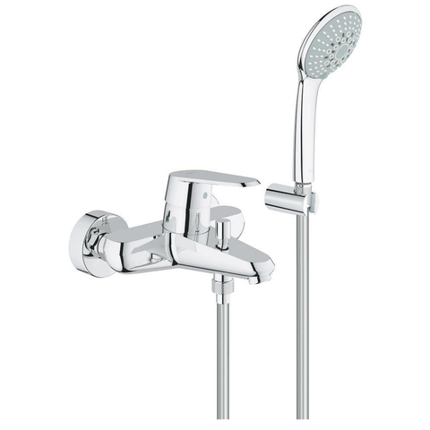 Grohe Eurodisc Cosmopolitan Badkraan - met omstel - met koppelingen - 46mm - inclusief garnituur - chroom 0437714