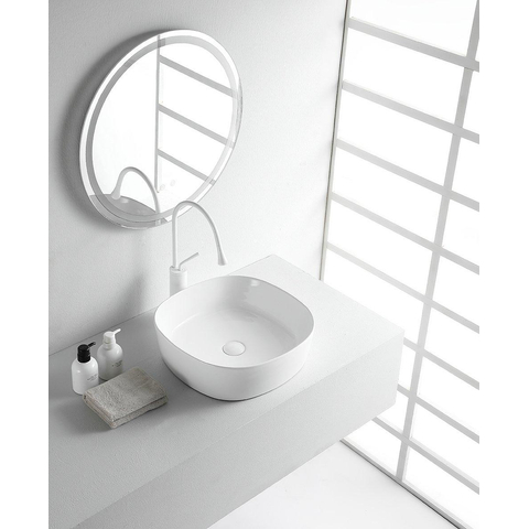 Xellanz Sofia waskom rond 44 x 44 x 13,5 cm keramiek glans wit SW333879