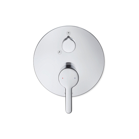 Duravit C.1 1 greeps douchemengkraan - inbouw - 170x77x170mm - hoogglans chroom SW420819