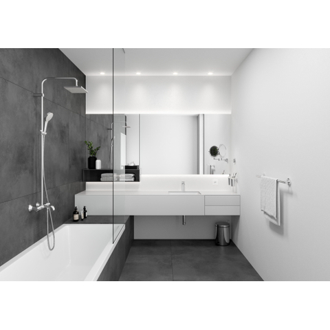Hansgrohe Vernis Shape 1 greeps wastafelkraan - 100 met trekwaste - mat zwart SW651687
