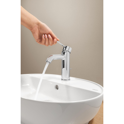 GROHE Essence New Robinet de lavabo à poser - bec 11,6cm - taille S - vidage push-open - chromé SW115547