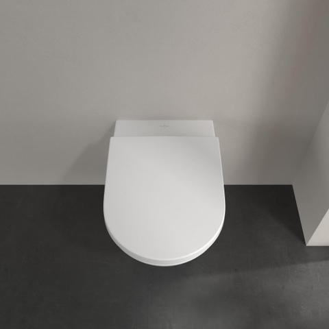 Villeroy & Boch Subway 3.0 WC suspendu - 56cm - cuvette profonde - twistflush - antibactérien - avec abattant Saniclass quickrelease et softclose - blanc alpin brillant SW1381763