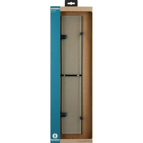 Haceka Kosmos Étagère - 60x12cm - verre - noir mat SW653968