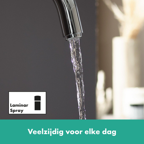 Hansgrohe Vernis Blend Eengreeps wastafelmengkraan - 210 met draaibare uitloop - met PopUp - trekwaste - hoogglans chroom SW642531