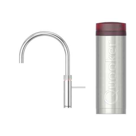 Quooker BE Fusion Round robinet d'eau bouillante - bec pivotant - réservoir PRO3 - Eau chaude / bouillante - Chrome SW795615