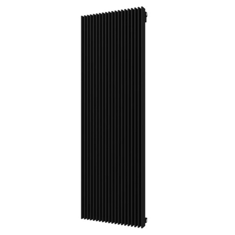 Plieger Antika Retto radiateur design vertical raccordement central 1800x595mm 1753W gris foncé structuré 7253403