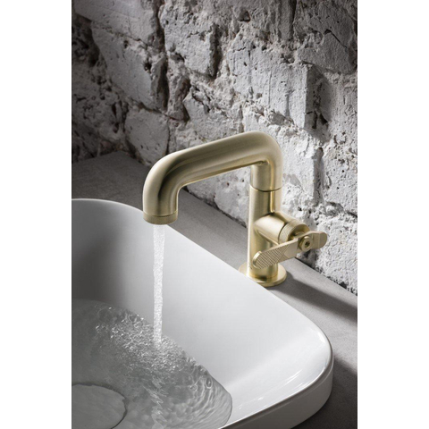 Crosswater Union Wastafelkraan - opbouw - enkel - gecoat messing geborsteld (goud) SW968255