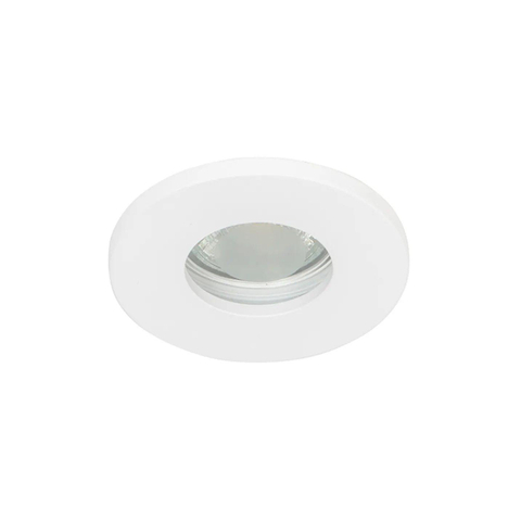 QAZQA Shed Inbouwspot - 8.5x8.5cm - IP54 - rond - mat wit SW1187206