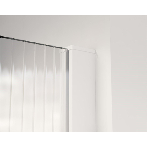 Fortifura Galeria Douche à l'italienne - 110x200cm - verre nervuré - Blanc mat SW917140