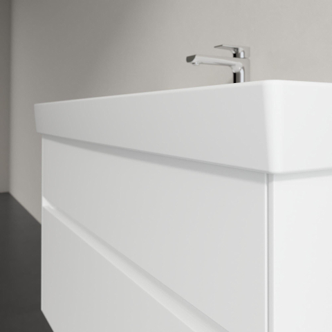 Villeroy & Boch Collaro wastafelonderkast - 95.4x54.6cm - 2 lades - mat wit SW479504