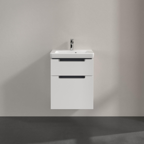 Villeroy & Boch Subway 2.0 wastafelonderkast - 48.5x59cm - 2 lades - glans wit SW479810