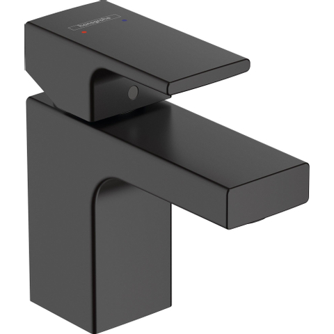 Hansgrohe Vernis Shape 1 greeps wastafelkraan - 70 zinc - met trekwaste - mat zwart SW651673