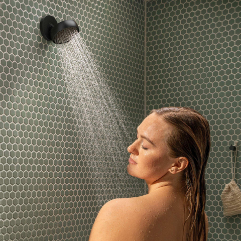 Hansgrohe Activera S douche de tête - 9.5cm - 2 jets - ecosmart - noir mat SW1566604