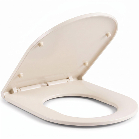 QeramiQ Dely Swirl Wandclosetset - 36.5x53cm - diepspoel - rimless - slim softclose zitting - linnen SW1590132