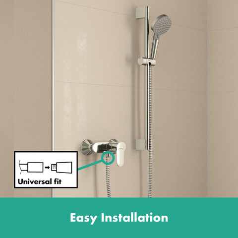 Hansgrohe Vernis Blend Eengreeps douchekraan - opbouw - hoogglans chroom SW651532