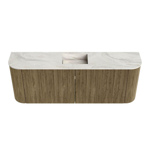 Mondiaz JOYA-DLUX Meuble de salle de bains 113,2cm - arrondis gauche et droite couleur Dusk - Vasque FAYE position Milieu Sans trou de robinet couleur Ostra. SW1423440