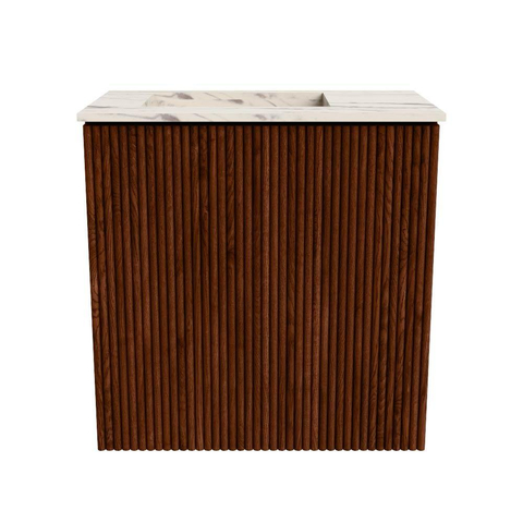 Mondiaz JOYA-DLUX 40cm toiletmeubel - kleur Ruby - Wastafel FAYE positie Links Zonder kraangat kleur Nata. SW1425411