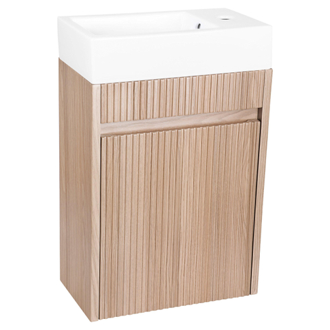 Differnz Hura Lavabo compact - 40x22x11,5cm - céramique - blanc SW1236900
