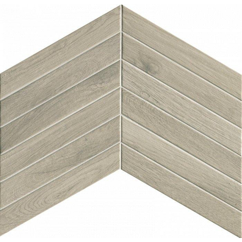 ÉCHANTILLON Terravito Elmare carreau mural et de sol - 7.5x45cm - 9mm - Rectangulaire - Aspect bois - Silver Chevron Mat SW735979