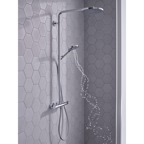 Hansgrohe Raindance Select S - select Regendoucheset - thermostaat - hoofddouche 24cm - hoogglans chroom SW204694