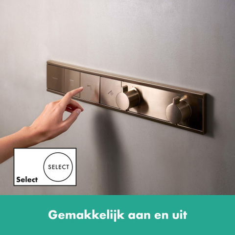 Hansgrohe Rainselect Thermostaat - inbouw - voor 3 functies - geborsteld brons SW918013