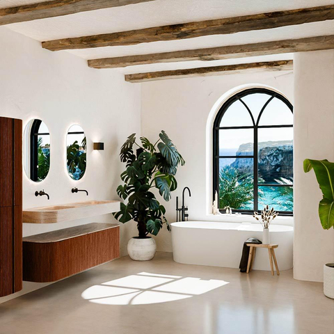 MONDIAZ THOR-DLUX 160cm meuble de salle de bains arrondi gauche + droite couleur Ruby avec 1 tiroir et 2 portes. Vasque suspendue CLOUD Double sans trou de robinet couleur Saba. SW1465365